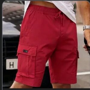 Quiksilver Red Cargo Boardshorts